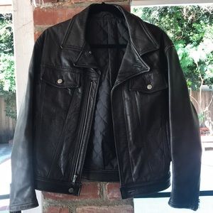 Vintage Custom Leather Biker Jacket